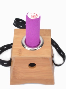 竹制3cm大眼双孔雷火灸艾灸盒2眼薰艾条箱艾灸器具楠竹制随身温灸