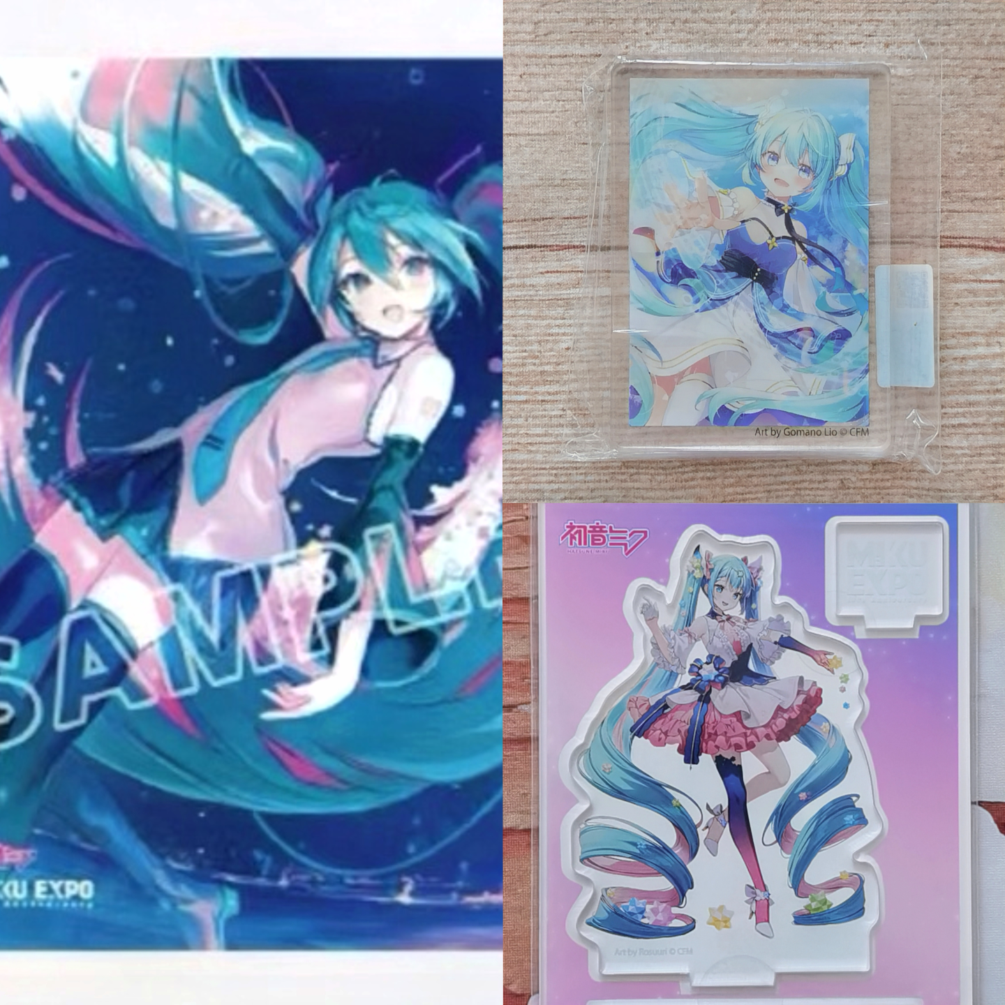 初音未来HATSUNE MIKU EXPO10周年纪念亚克力砖摆件B2挂画立牌