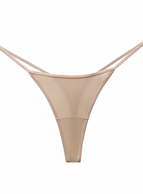 性感细带丁字裤女低腰无痕薄款透气冰丝一根绳内裤健身瑜伽T裤