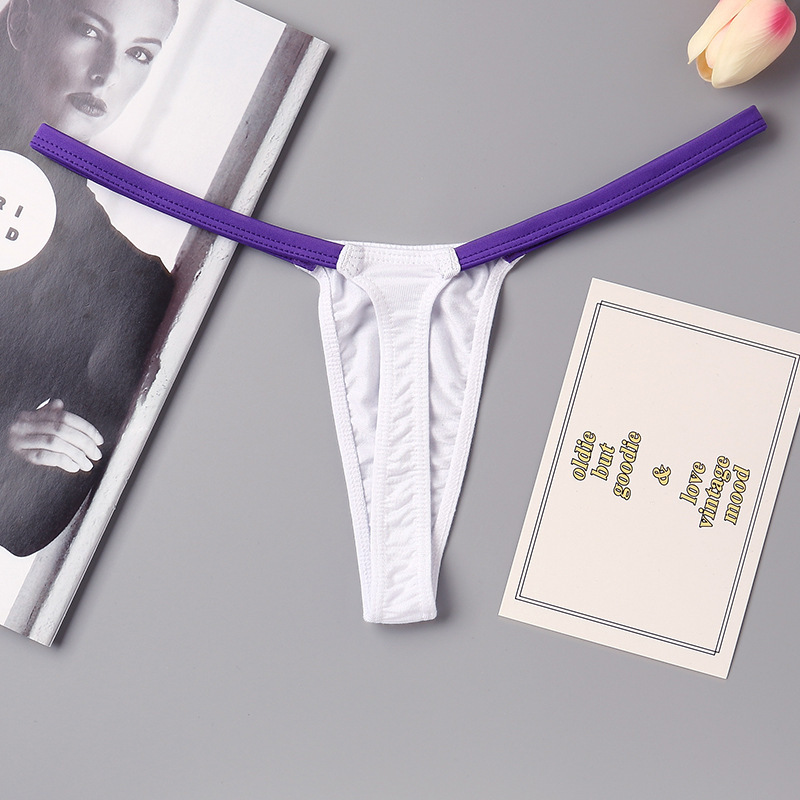 细带丁字裤女低腰无痕莫代尔