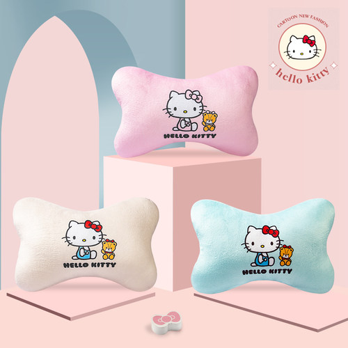 Kitty四季通用短毛绒汽车头枕