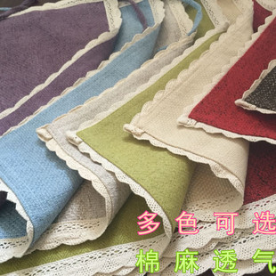 垫办公桌垫 棉麻椅子坐垫薄布艺欧式 餐桌布艺座垫凳子垫防滑椅垫