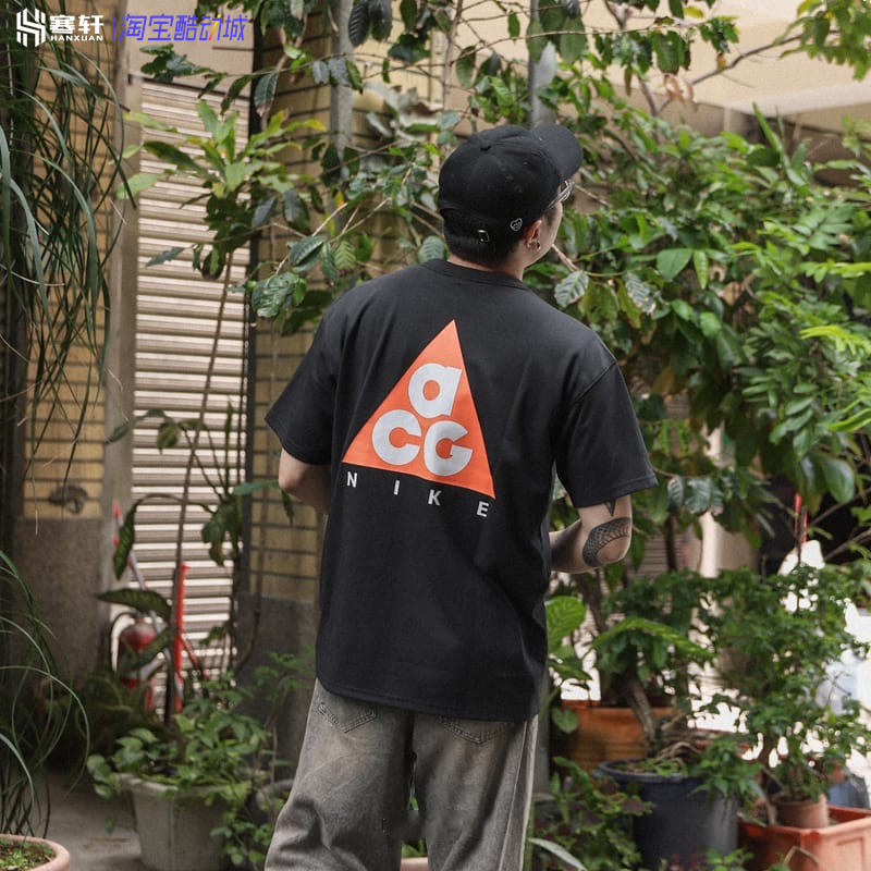 Nike/耐克ACG LOGO男款户外机能潮流运动休闲短袖T恤HJ0799-010