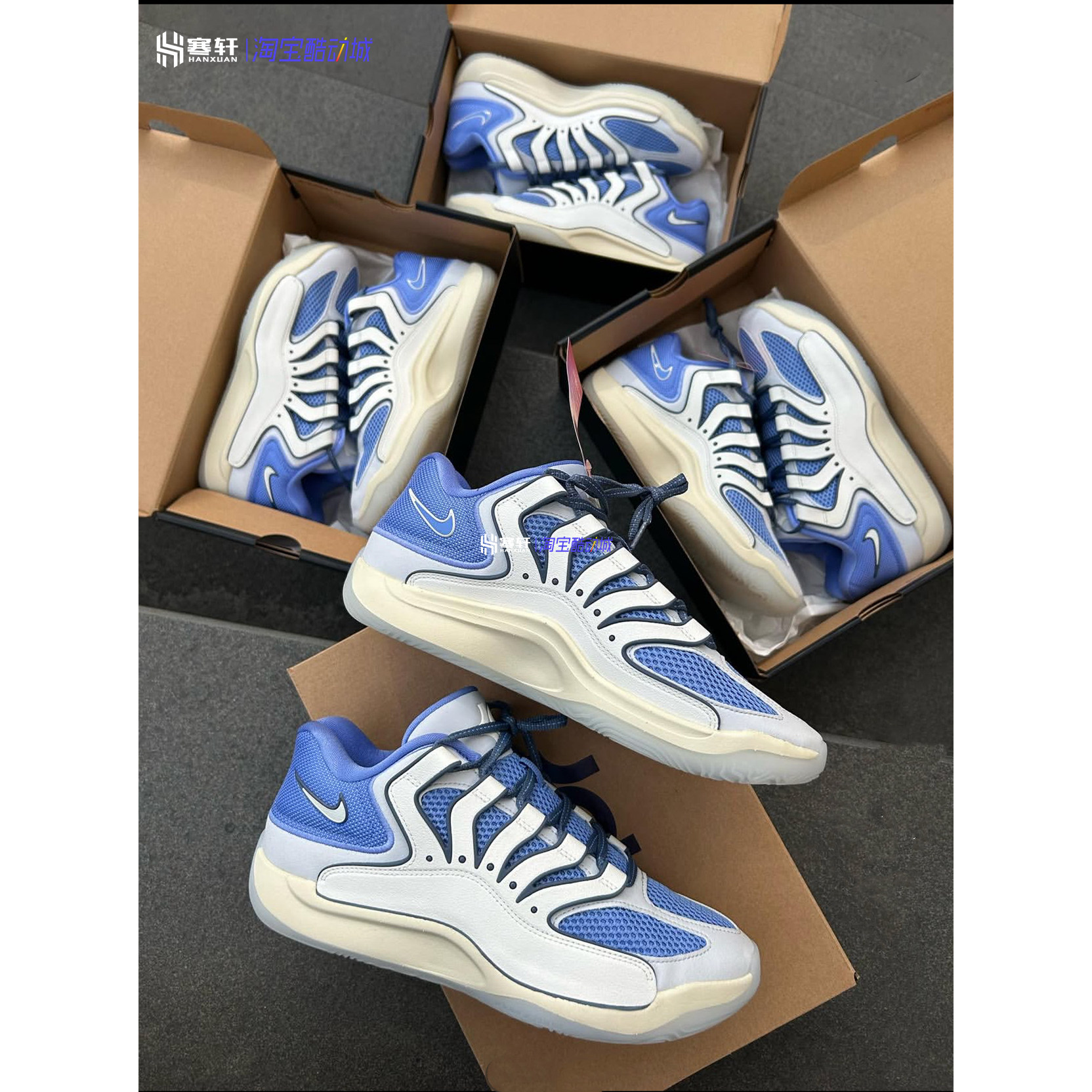 Nike/耐克KD18 EP杜兰特18低帮气垫缓震实战运动篮球鞋HV1991-401图片