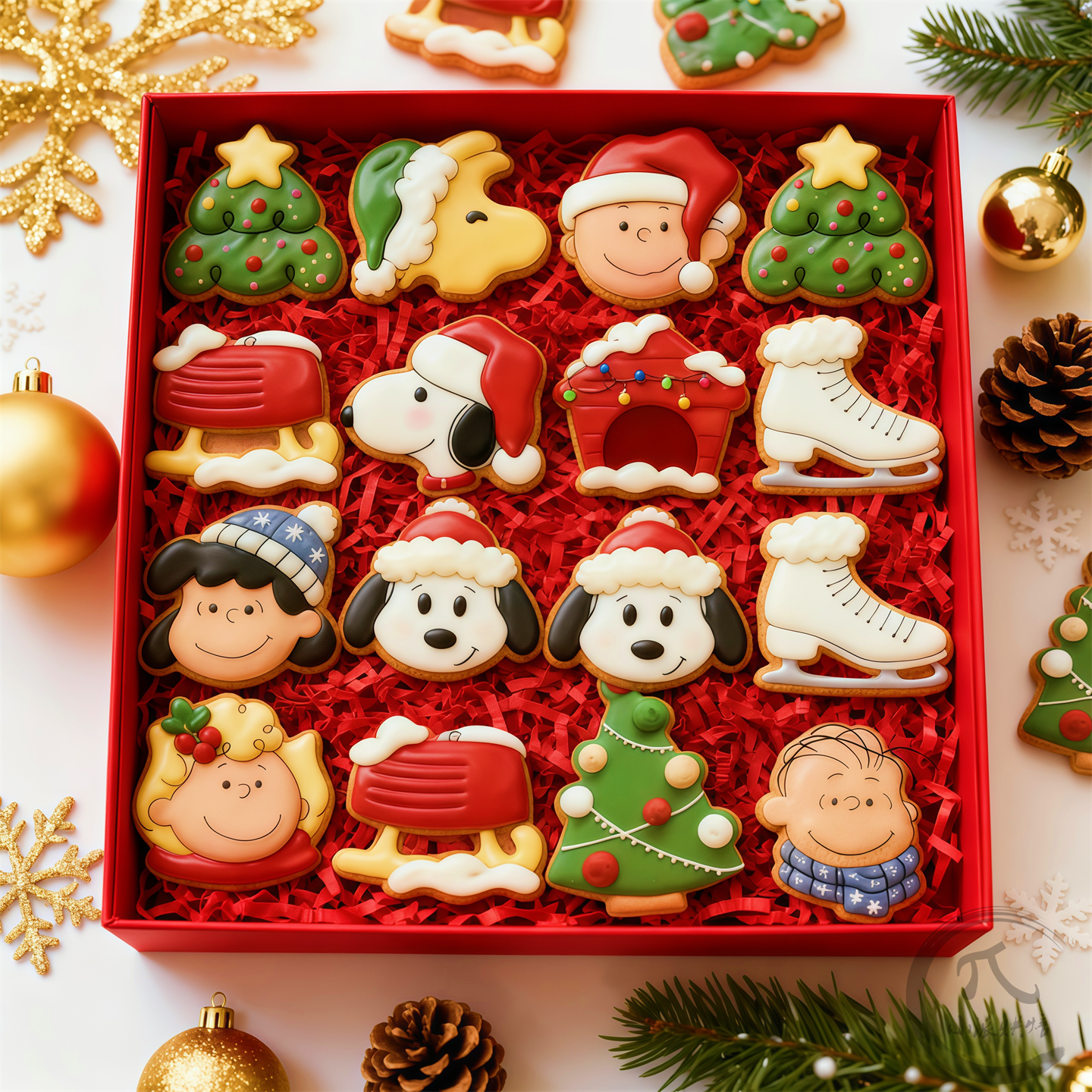 INS史努比盲盒卡通糖霜饼干模具雪人小狗圣诞树翻糖曲奇烘焙印模