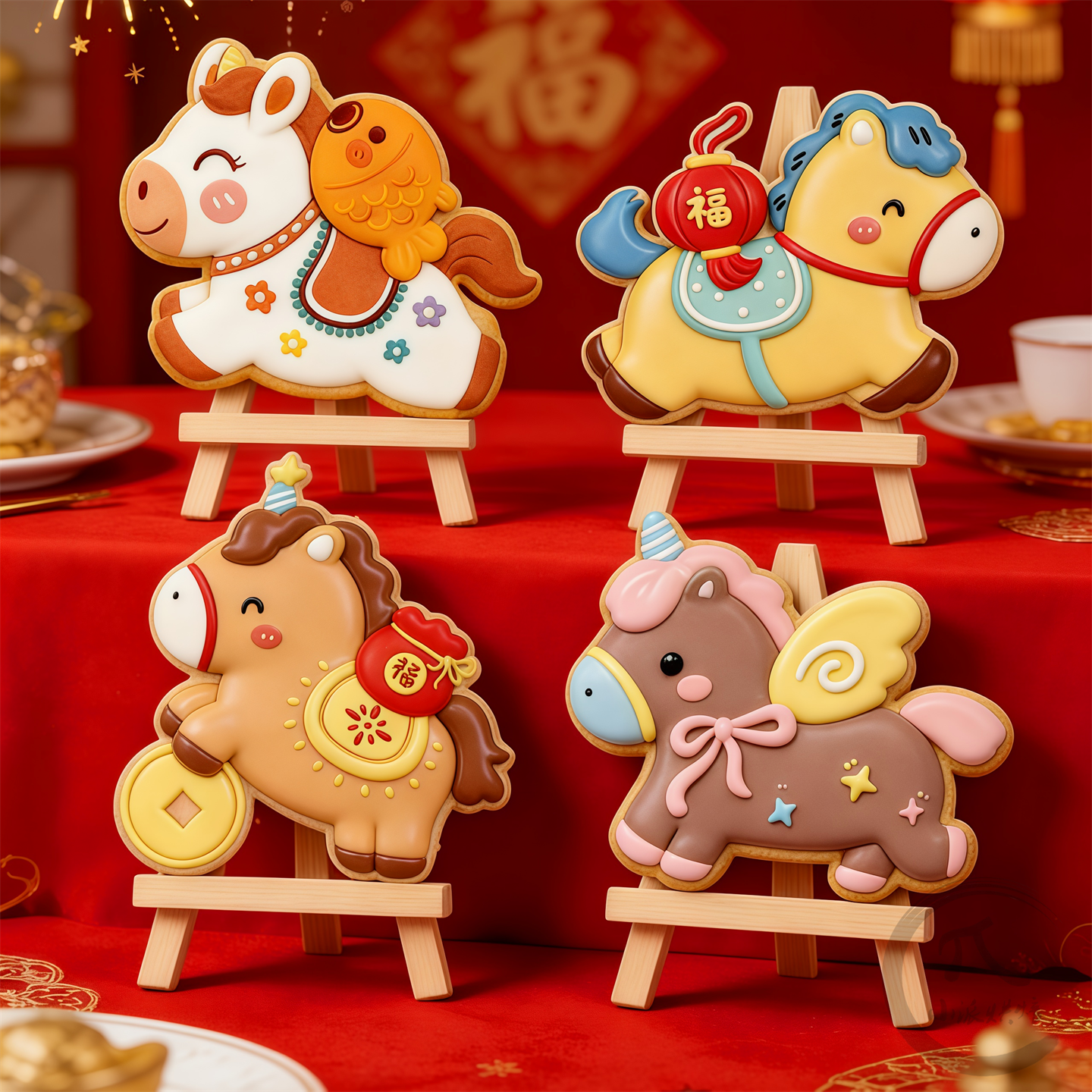 2026马上转运卡通新年春节饼干模具蛋糕装饰DIY翻糖烘焙印模工具