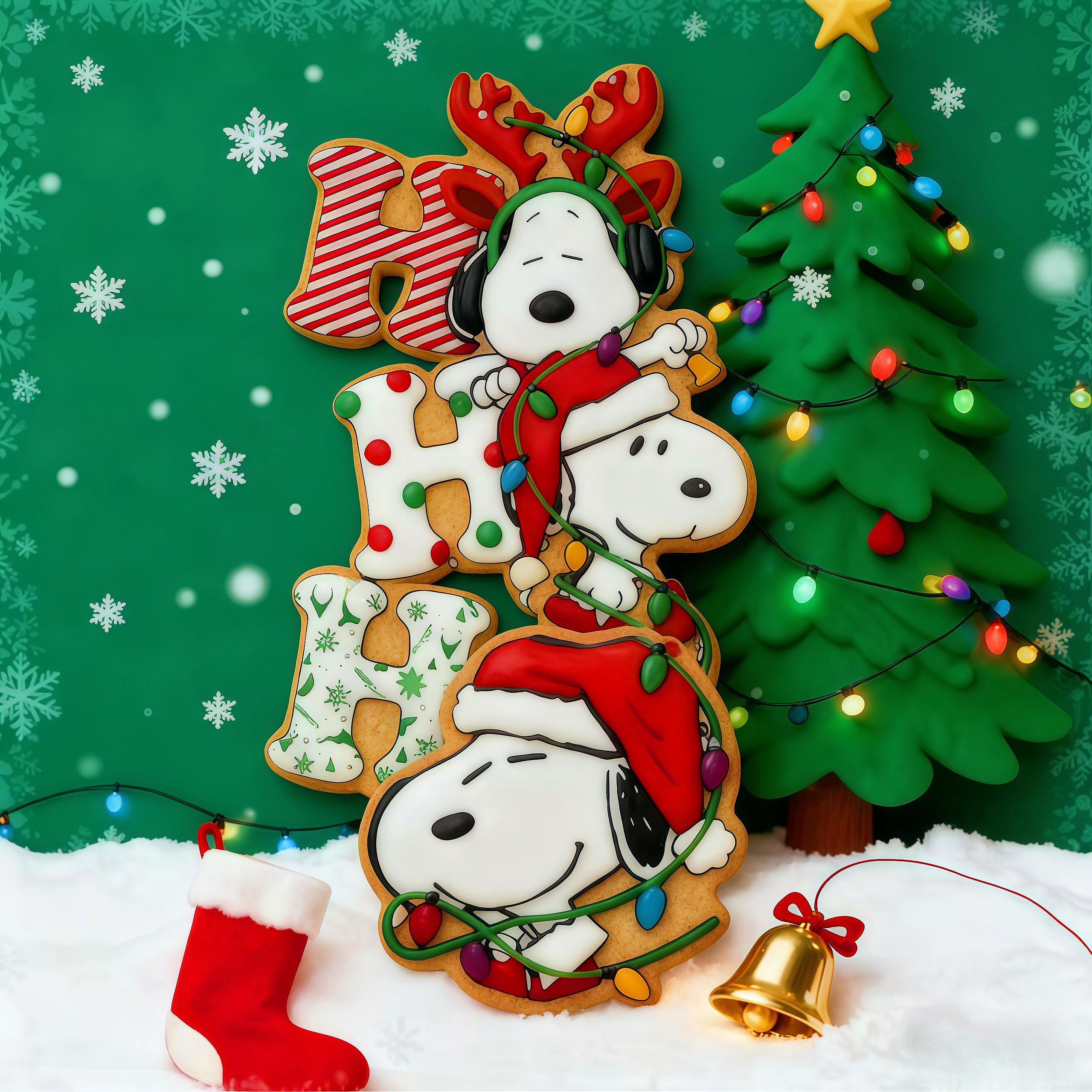 ins圣诞节史努比卡通饼干模具宠物小狗DIY翻糖亲子家用烘焙工具