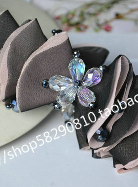 CHRIST克丽斯汀韩版发饰头花软布香蕉竖夹发夹发卡正品特价