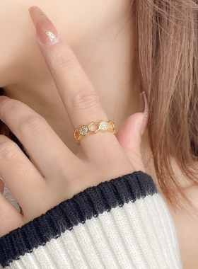 简约时尚个性开口戒指