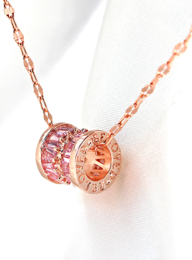 短款玫瑰金ins潮风小蛮腰项链