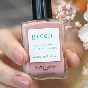 现货 | 法国有机 Manucurist green 植物指甲油15ml 粉裸白色系