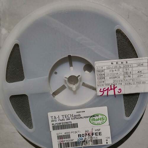 可维修TA-I TECH，RLP25FEER075，2，合金电阻型号