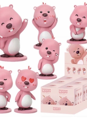 韩国Zanmang Loopy盲盒二代三代正版小海狸露比玩偶周边Loppy摆件