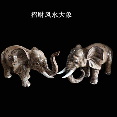 风水开业礼品乔迁新居大象摆件