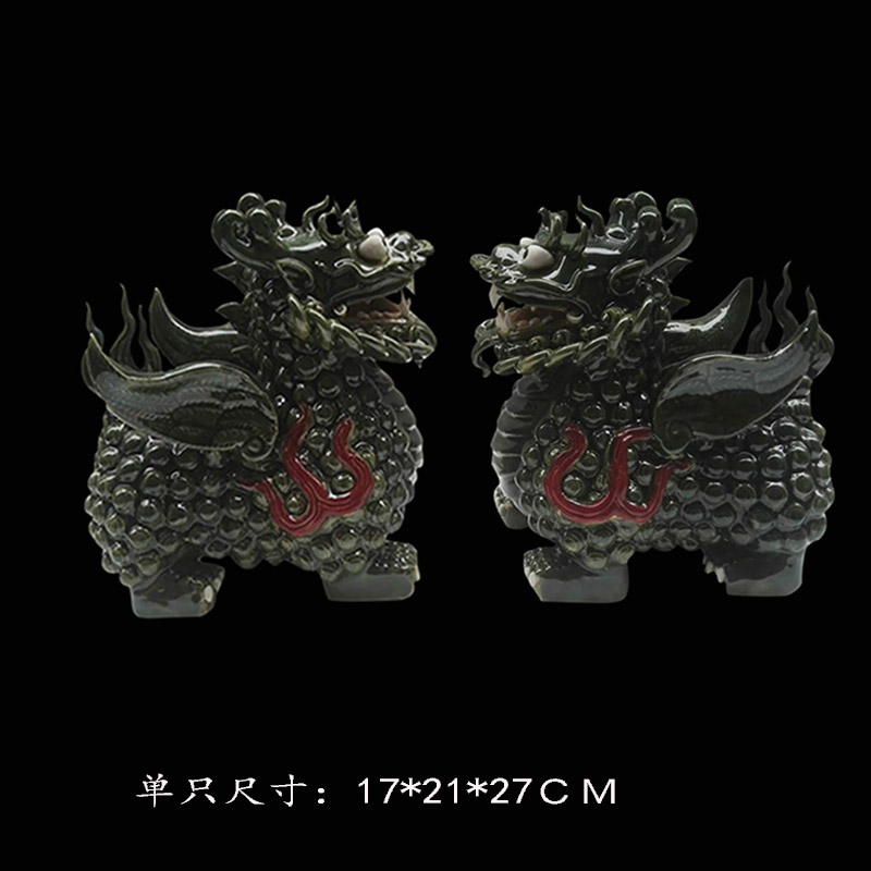 石湾公仔麒麟风水新房开业礼品