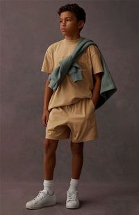 FEAR GOD第八季 夏季 五分裤 FOG 复线essentials儿童短裤 潮 童装