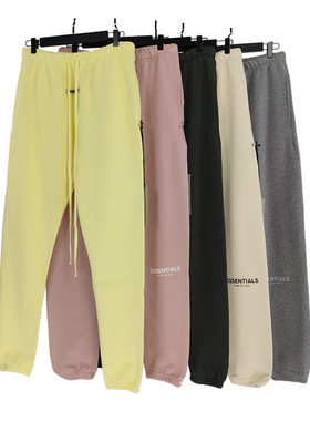 FOG裤子essentials限定加绒束脚休闲长裤男女高街五色卫裤潮流