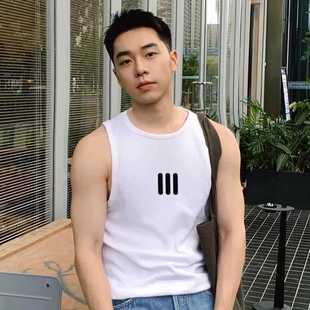 FEAR 情侣无袖 新款 背心男女运动健身T恤 GOD三条杠潮牌美式 FOG