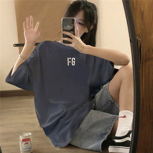 FEAR OF GOD第七季主线FOG高街FG富贵短袖植绒圆领纯棉T恤男女潮