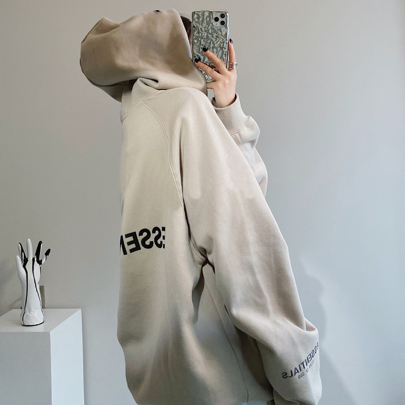 正品Essentials连帽拉链开衫卫衣