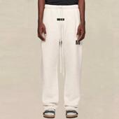 男秋冬卫裤 FEAR 潮 FOG正品 ESSENTIALS联名三条杠直筒长裤 GOD