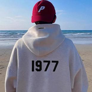 1977加绒连帽卫衣FOG开衫 GOD复线ESSENTIALS新款 外套男女 FEAR