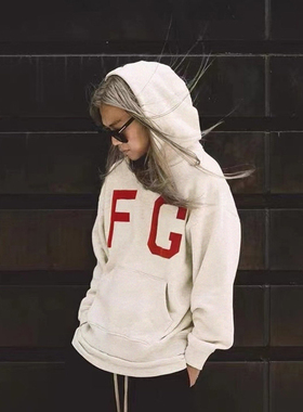 FEAR OF GOD第七季主线FOG高街植绒FG富贵连帽卫衣潮流帽衫男女款