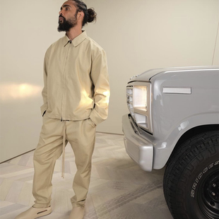 外套男女潮牌 GOD复线essentials拉链夹克FOG高街宽松长袖 FEAR