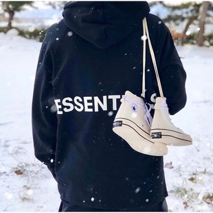男女潮牌 god复线ESSENTIALS卫衣FOG连帽加绒基础宽松大码 fear