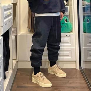 FOG秋冬束脚卫裤 FEAR 宽松休闲运动长裤 GOD联名三条杠美式 男女