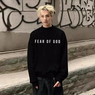 FEAR 美式 FOG主线第八季 宽松纯棉植绒圆领休闲卫衣男 GOD 正品