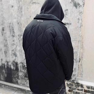 GX绗缝翻领夹棉夹克FOG潮牌棉服男 GOD复线ESSENTIALS美式 FEAR