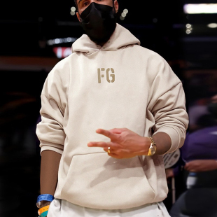 GOD主线FG富贵连帽卫衣高街7th帽衫 正品 FEAR 男女宽松潮牌 FOG