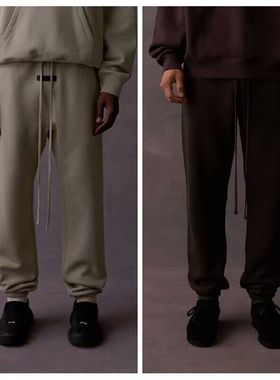 FOG正品FEAR OF GOD第八季ESSENTIALS卫裤加绒束脚裤男女休闲裤子