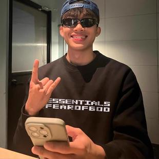 FOG复线ESSENTIALS美式 GOD 潮牌纯棉情侣圆领卫衣男秋冬 FEAR