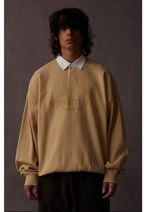 FOG正品 长袖 FEAR GOD复线ESSENTIALS华夫格POLO衫 男女潮牌 春季