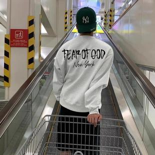 FOG复线ESSENTIALS纽约限定美式 GOD 潮牌纯棉圆领卫衣男 FEAR