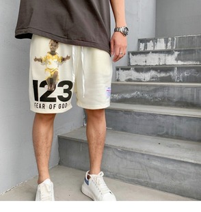 FOG 宽松运动五分裤 FEAR GOD联名RRR123天使圣婴短裤 男女 正品