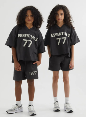 童装ESSENTIALS 1977儿童短袖T恤fear of god纯棉高街男女FOG夏季
