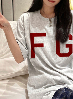 正品FOG FEAR OF GOD第七季主线FG富贵短袖宽松T恤男女潮牌夏季