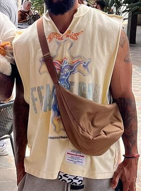 正品FEAR OF GOD FOG联名RRR123火焰福音V领背心无袖T恤夏季潮牌