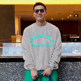 FOG FEAR 美式 GOD潮牌宽松圆领休闲卫衣情侣 ESSENTIALS第八季