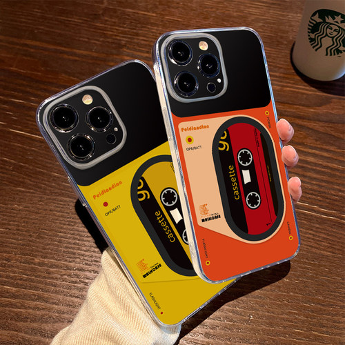 磁带iPhone手机壳全包防摔镜头