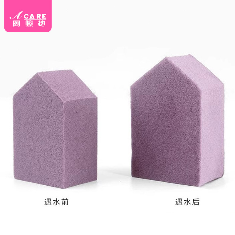粉扑CE1S24-房型海绵五角形果冻美妆蛋干湿两用粉底液上妆服帖