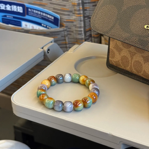 敦煌花皮炭烧菩提手串绕指柔盘玩