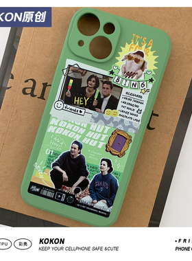美剧周边Friends 钱德勒莫妮卡钱莫自制原创拼贴设计老友记手机壳