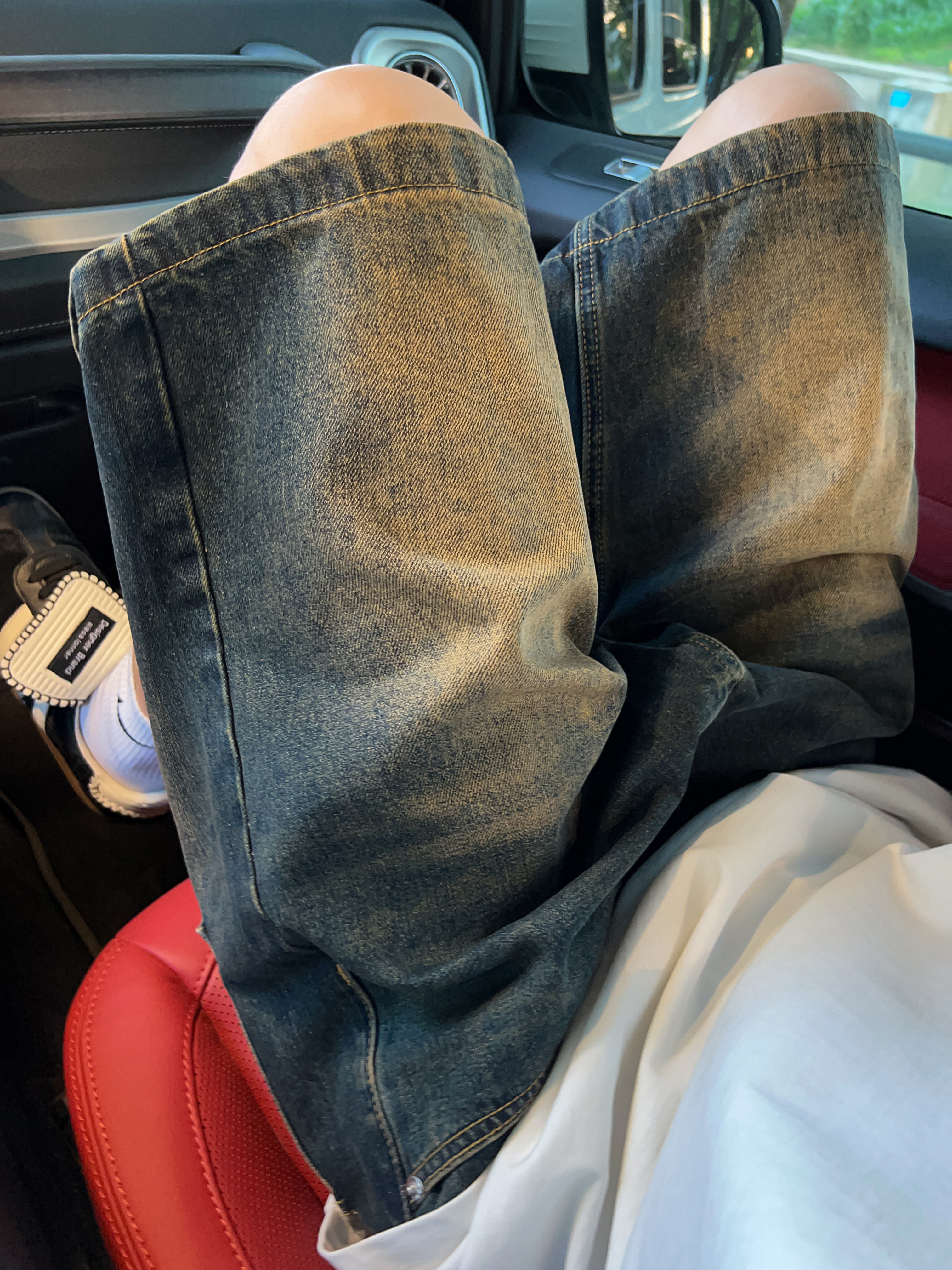 A417ADK251P45做旧复古牛仔短裤男生夏季街头直筒宽松五分中裤,男装牛仔裤,电商A417A