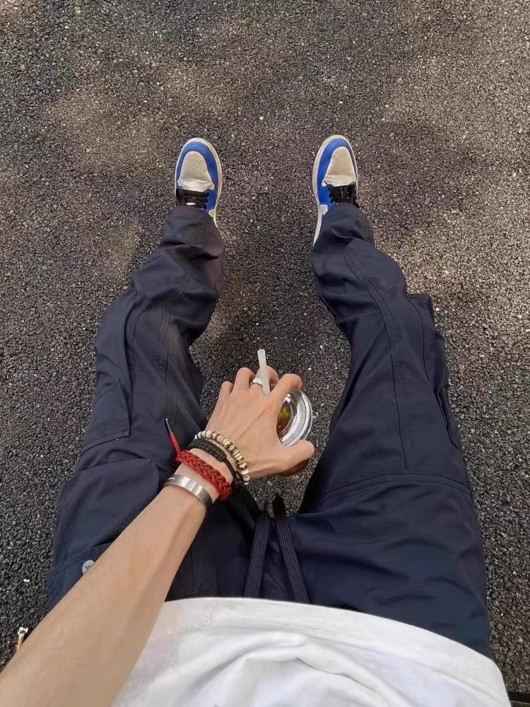 A417ABK393P50户外运动休闲裤男宽松速干多口袋技能工装裤子，男装工装外套，电商A417A