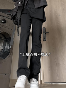 A417A NK357 P55春季新款男士高街时尚拼接设计感牛仔裤百搭裤子图片
