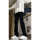 A417ANK3112P45春季男士白色织带牛仔裤微喇休闲长裤，男装牛仔裤，电商A417A